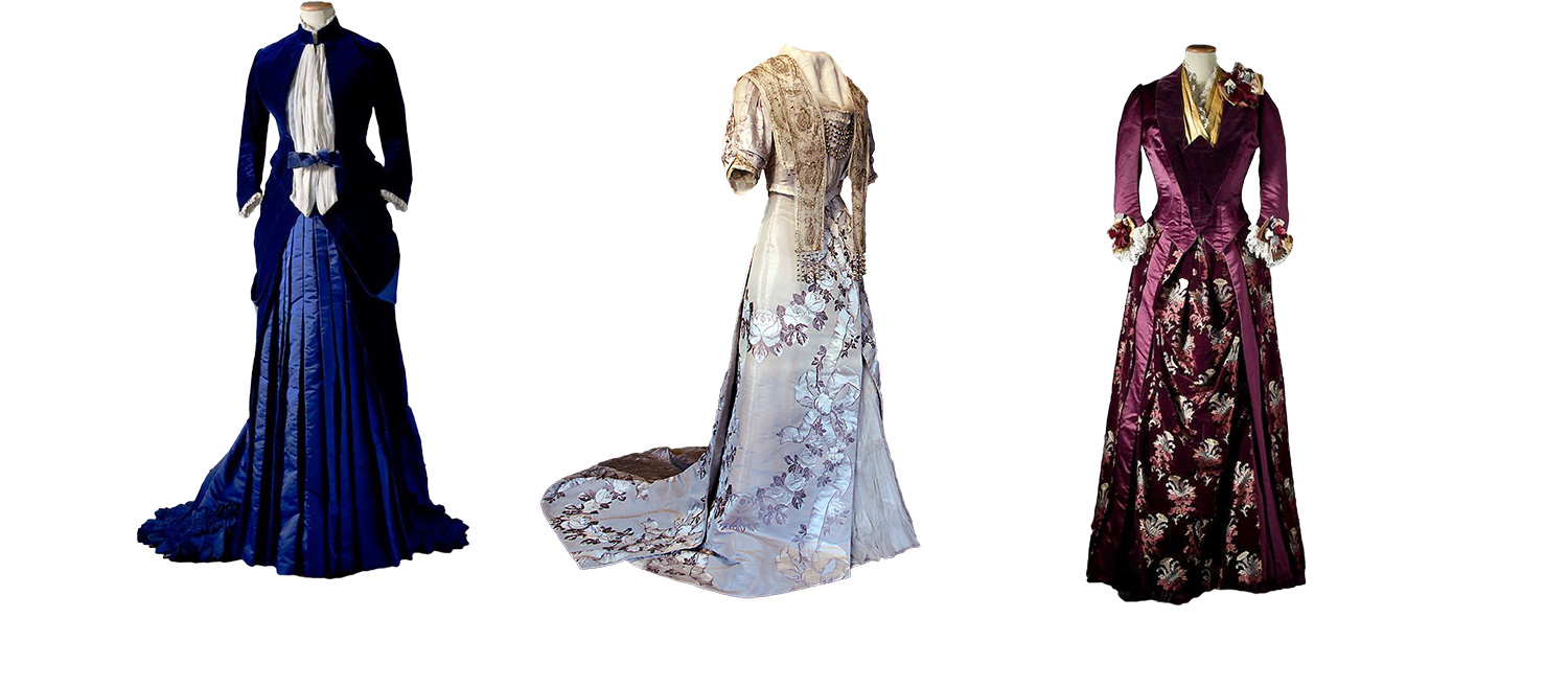 Tre vackra klänningar som skapats av Augusta Lundin